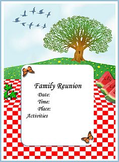 free printable reunion invitation templates