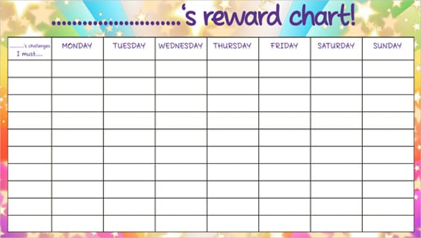 free printable reward charts for school