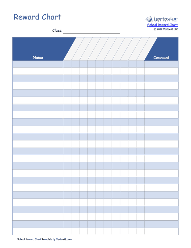 Printable Reward Charts for Kids