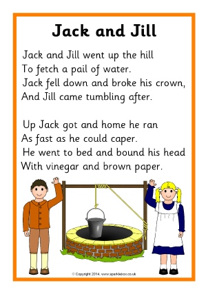 free printable rhymes for kindergarten
