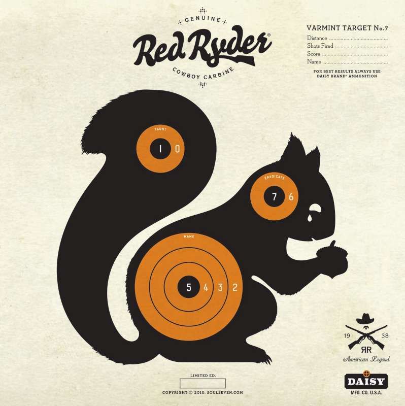 free printable rifle targets squirrel