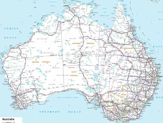Australia Maps | Printable Maps of Australia for Download