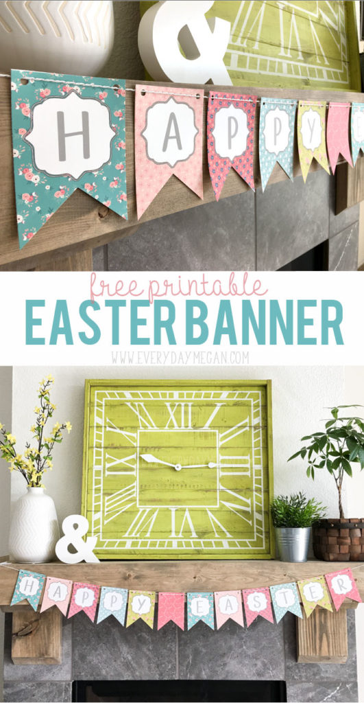 Free Printable Easter Banner - Everyday Megan