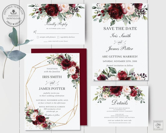 free printable rustic invitation templates