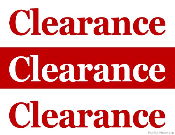 Retail Sale Signs Free - 8 Free PDF Printables | Printablee