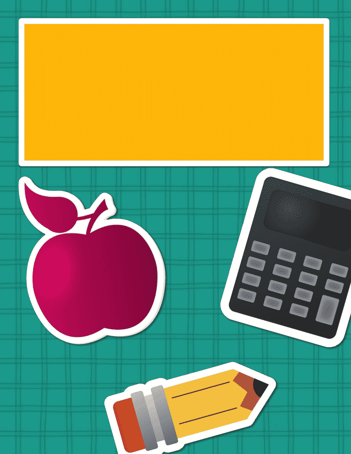 free printable school notebook covers