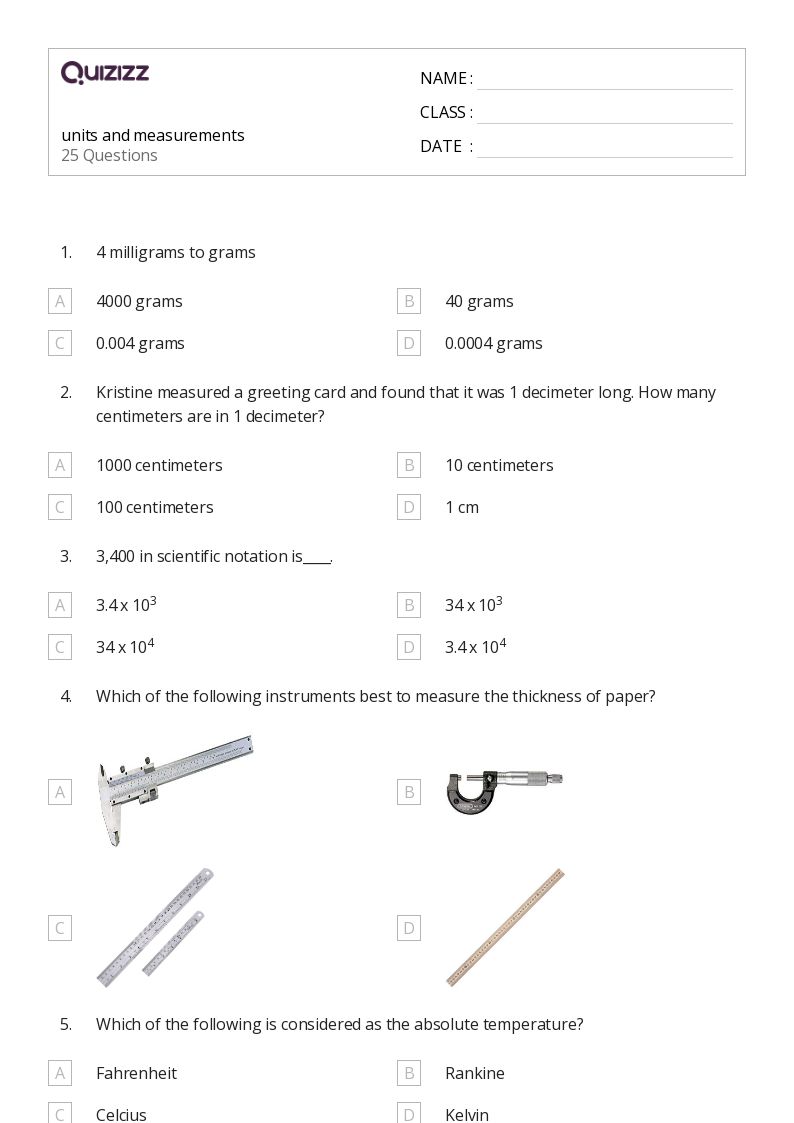 free printable science worksheet for 7th grade