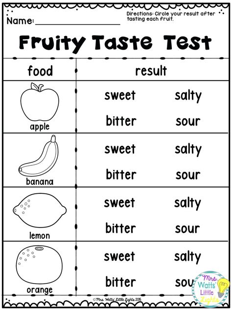 Science Worksheets For Kindergarten Free Printable