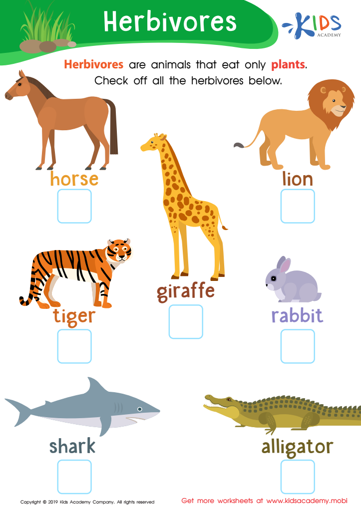 free printable science worksheet for kindergarten