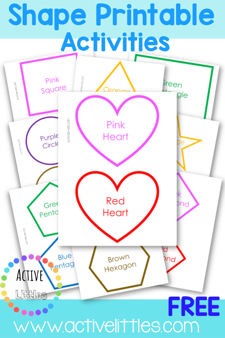 Shapes Printable Activities for Preschool - Active Littles