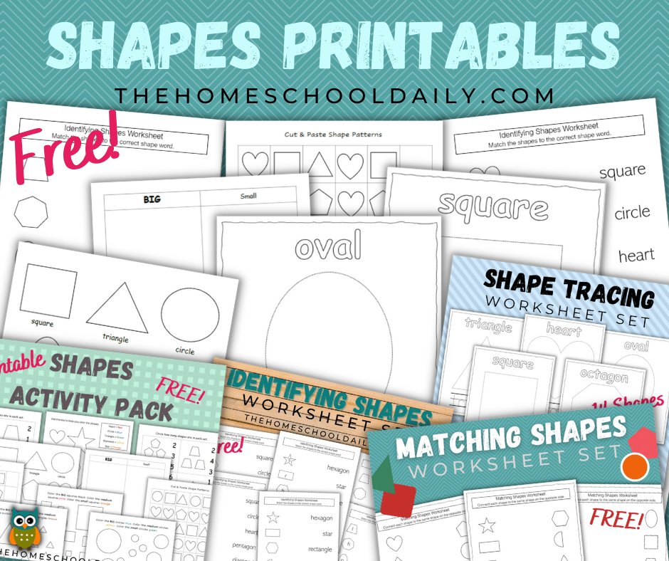 FREE Shapes Printables - The Homeschool Daily