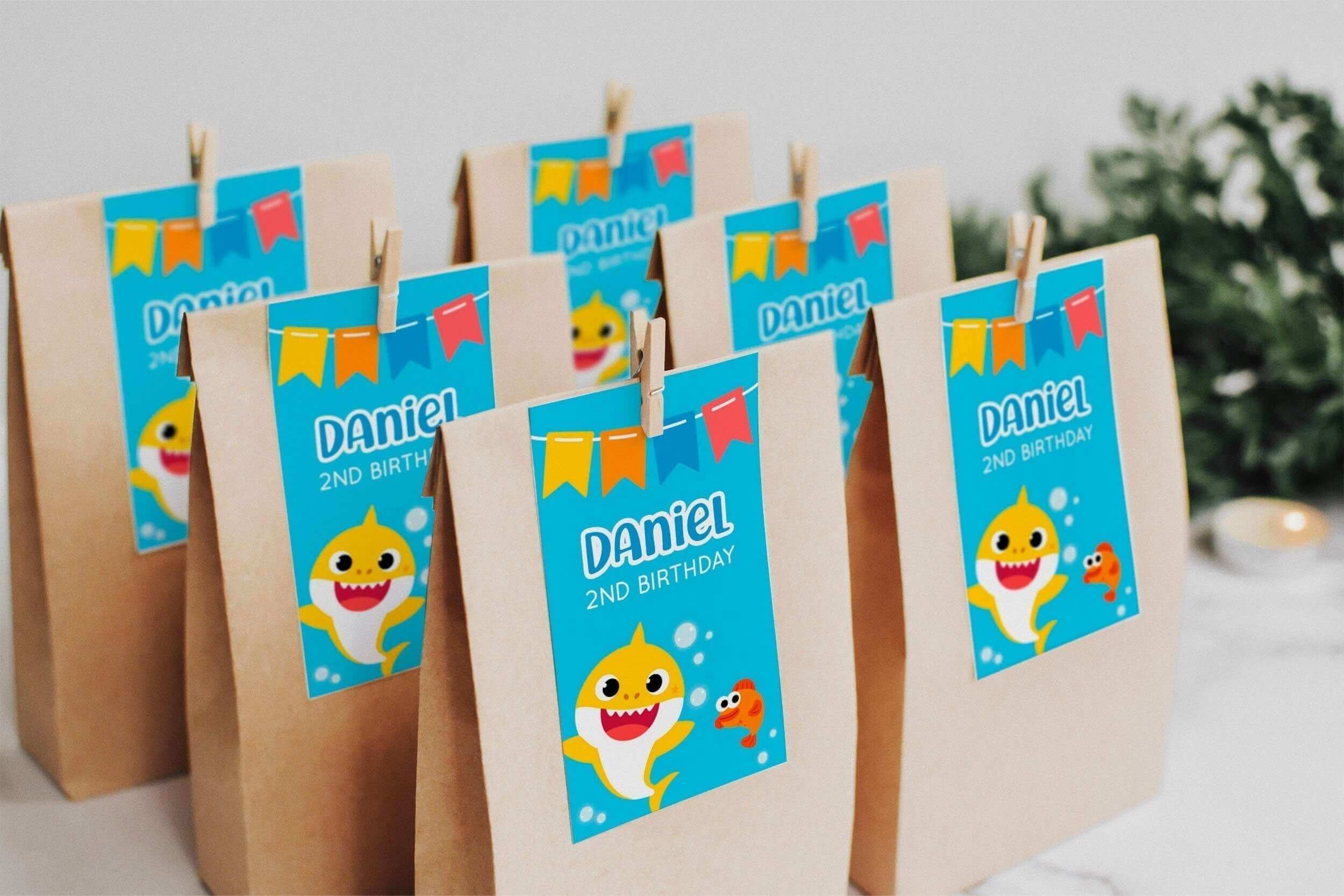 free printable shark thank you tags