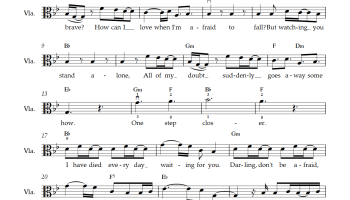 free printable sheet music a thousand years