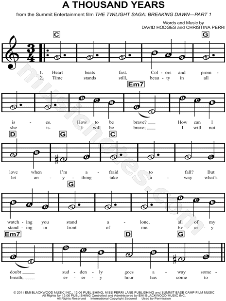 A Thousand Years (arr. Mac Huff) by Christina Perri Sheet Music ...