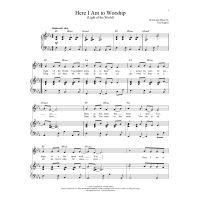 free printable sheet music for here i am to worship