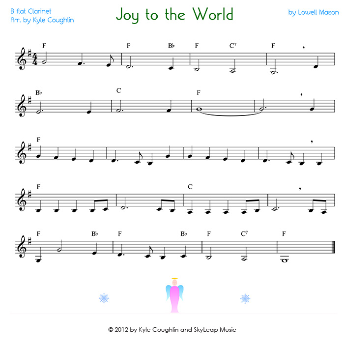 free printable sheet music for joy to the world