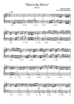 free printable sheet music for man in the mirror