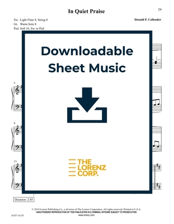 free printable sheet music for organ