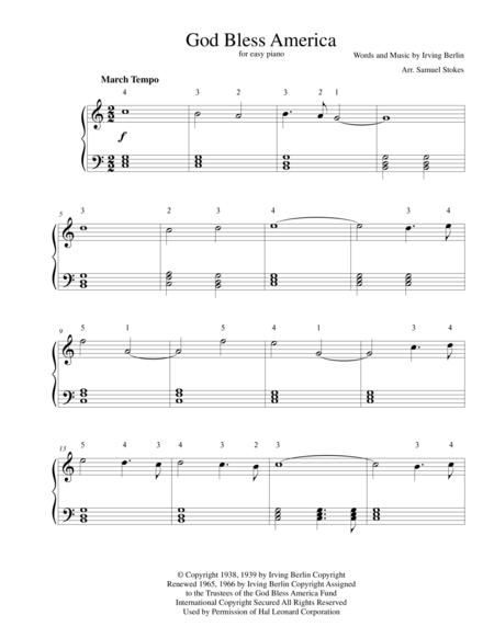 God Bless America (arr. Bruce Healey) by Irving Berlin - 4-Part ...