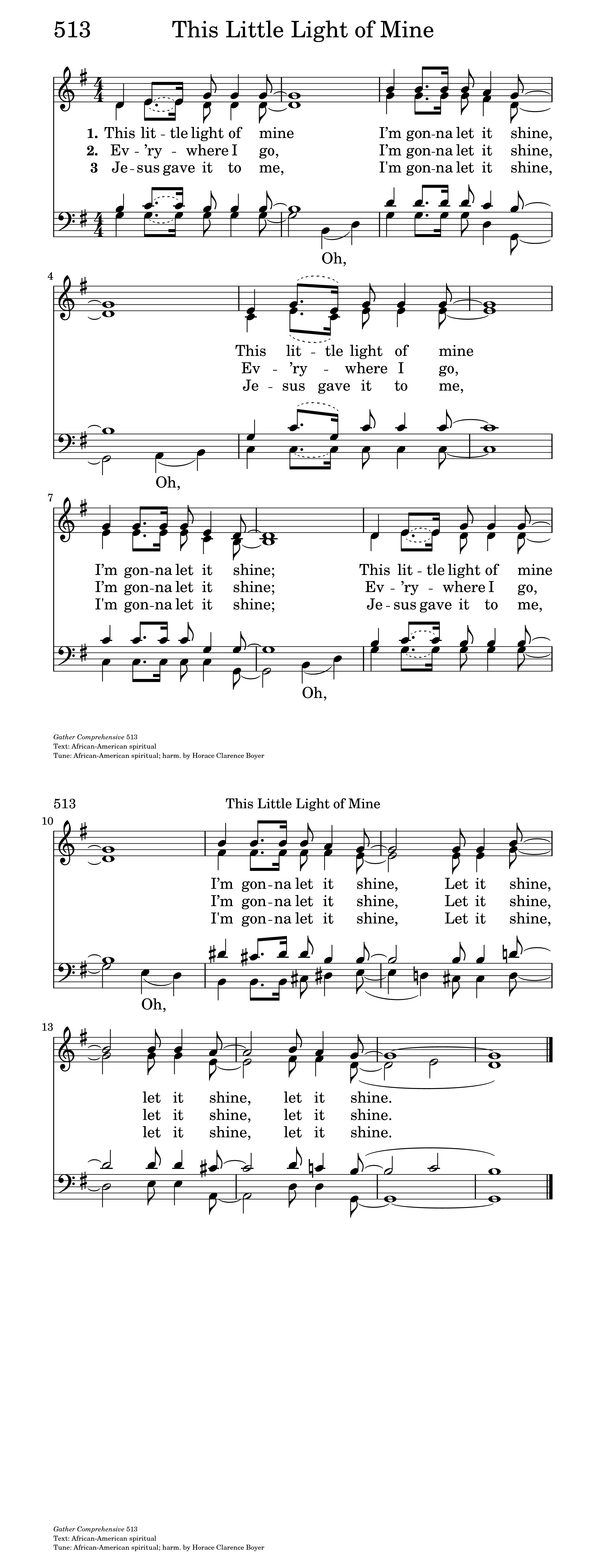 This Little Light Of Mine Lead Sheet