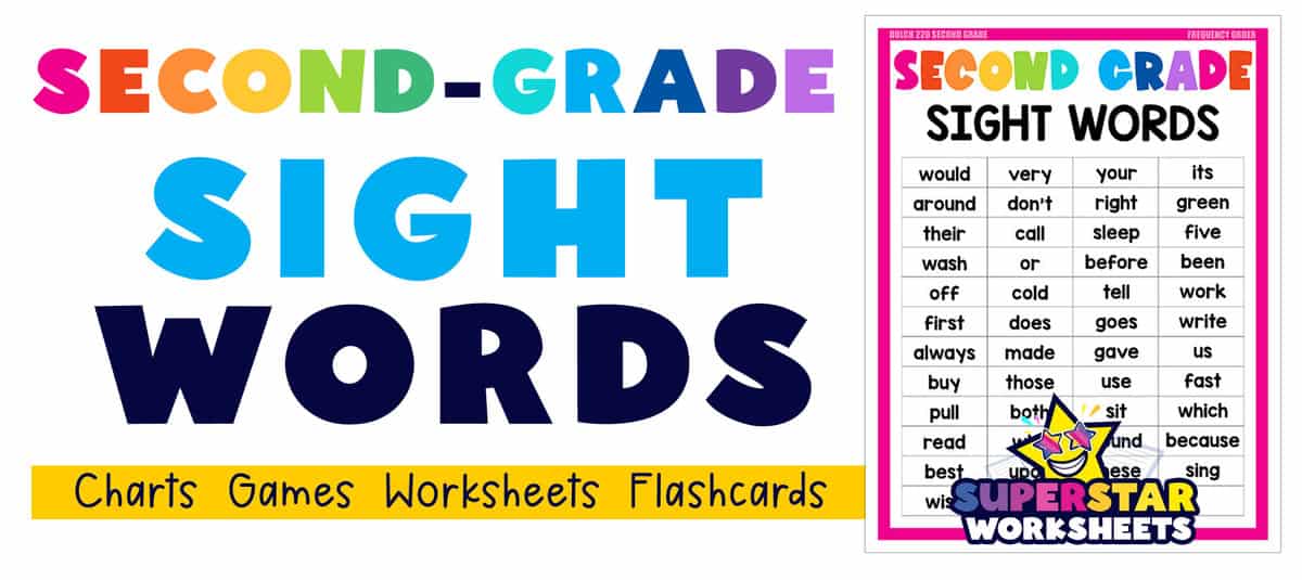 free printable sight words for 2nd grade