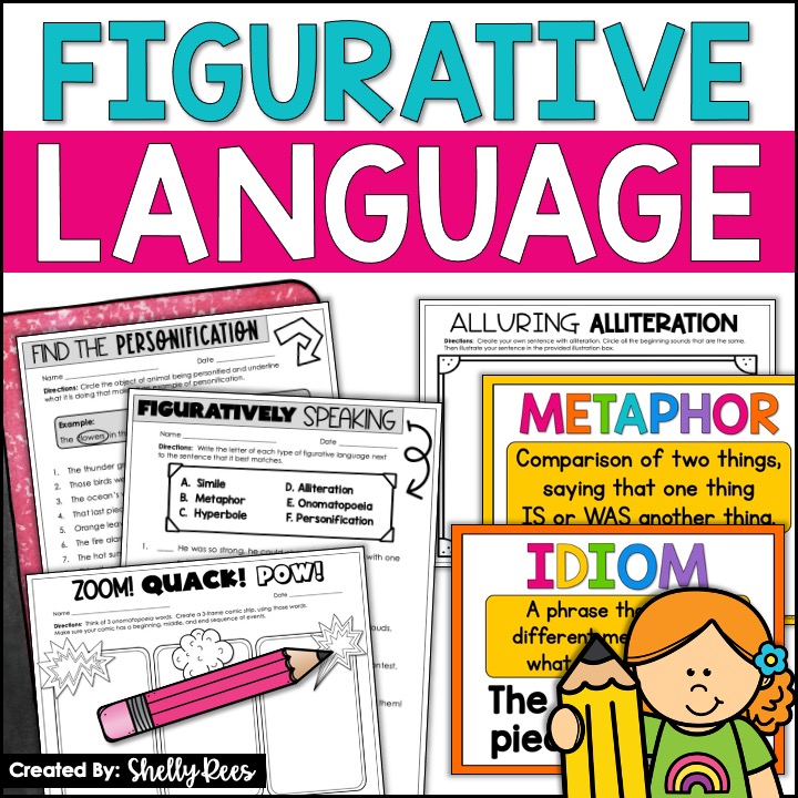 Figurative Language Worksheets and Activities - Appletastic Learning