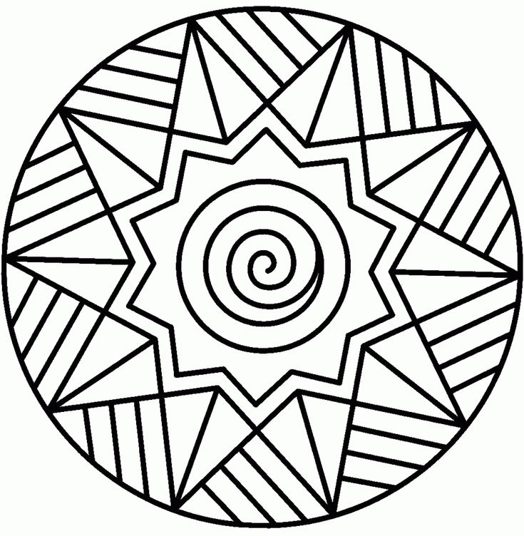 free printable simple mandalas