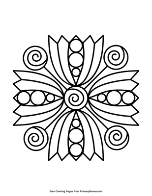 free printable simple mandalas