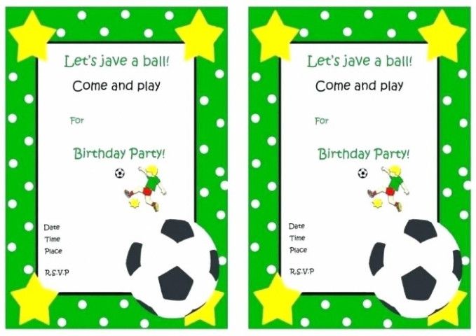 free printable soccer birthday party invitations uk