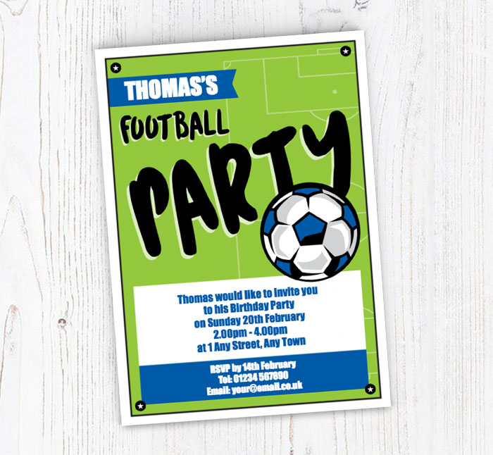 free printable soccer birthday party invitations uk