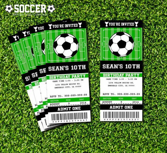 free printable soccer birthday party invitations uk