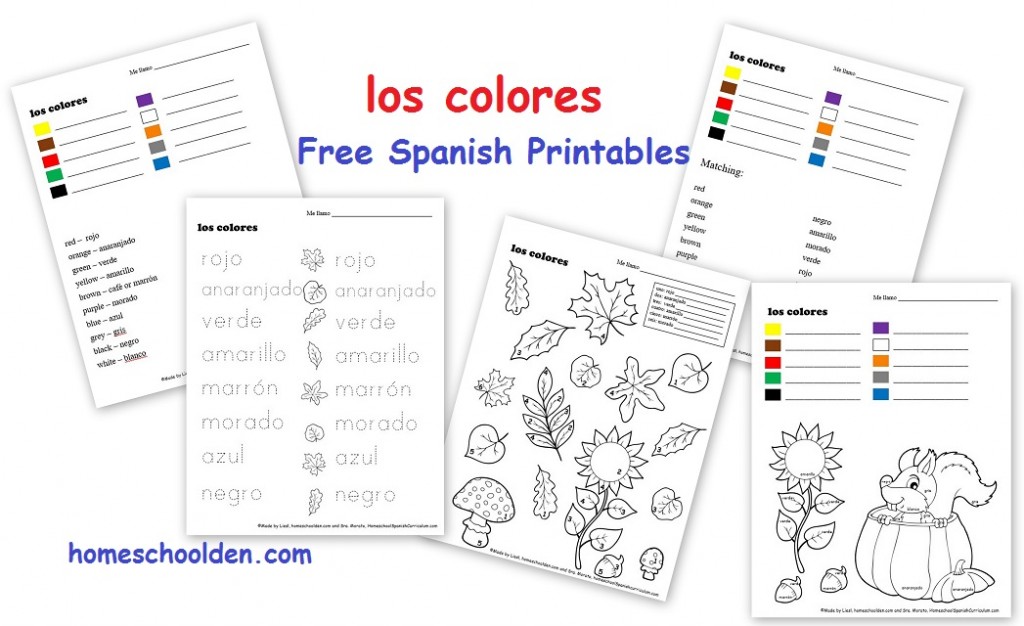 free printable spanish worksheet for kids