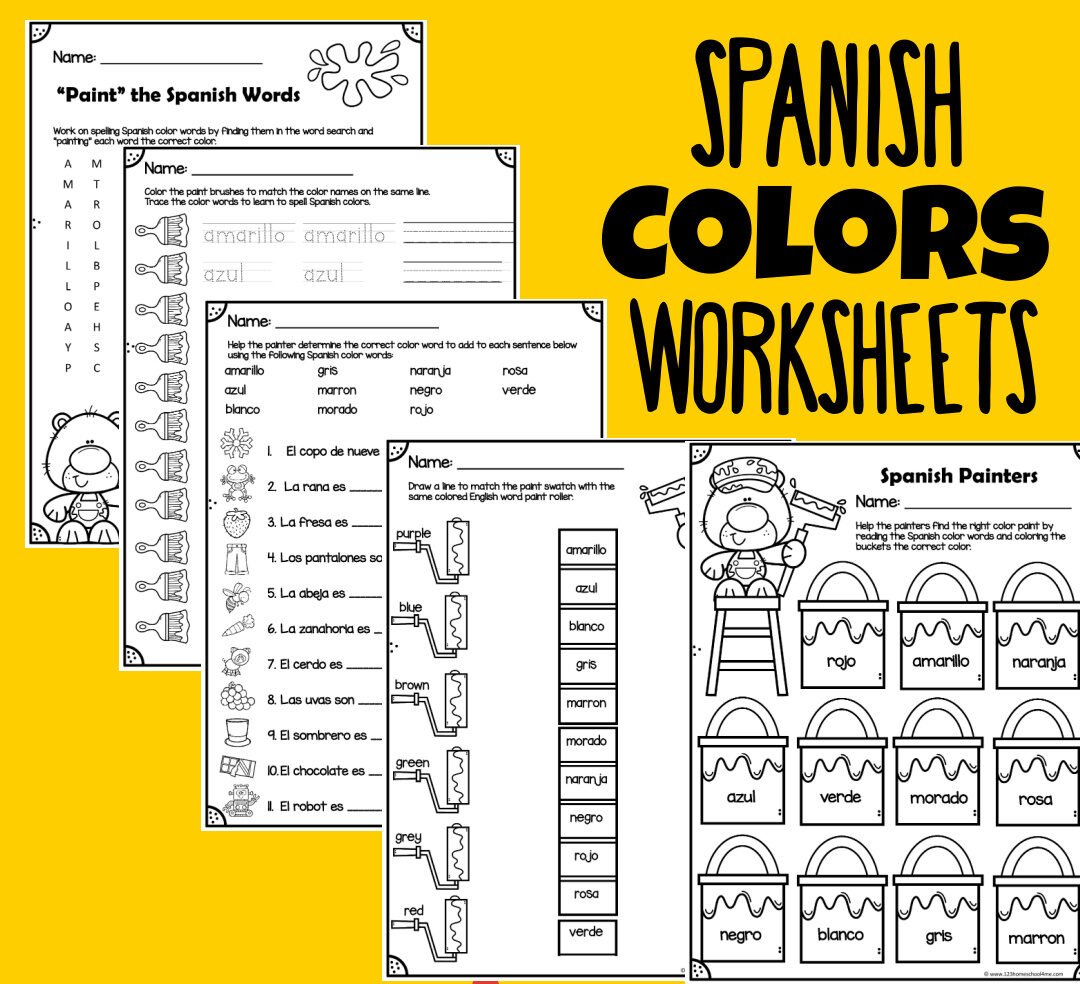 FREE Printable Spanish Color Worksheets Worksheets Library FREE Printable Spanish Color Worksheets Worksheets Library