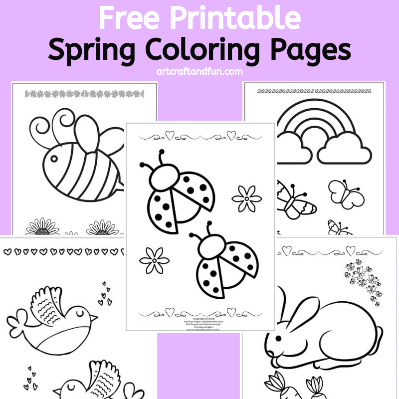 free printable spring art activities