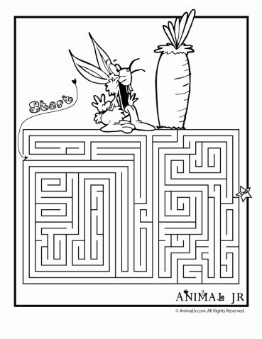 Easter Coloring Pages and Printable Mazes | Woo! Jr. Kids ...