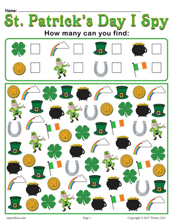 36 Free St. Patricks Day Worksheets &  Printables