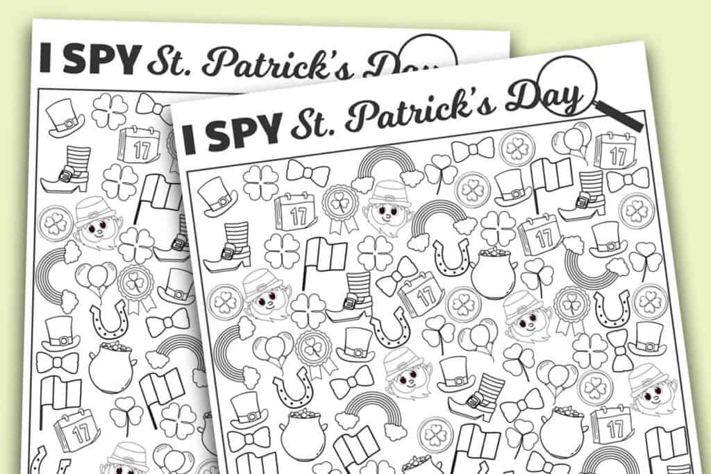 I Spy St. Patricks Day Free Printable | Mrs. Merry