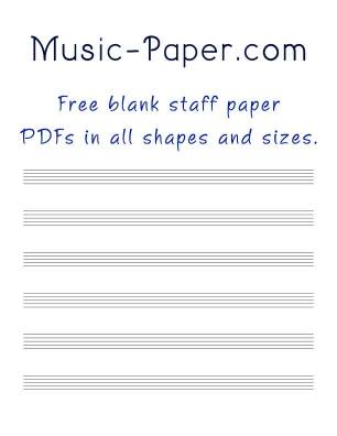 Free Printable Blank Sheet Music at MusicaNeo