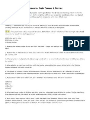 free printable standard iq test