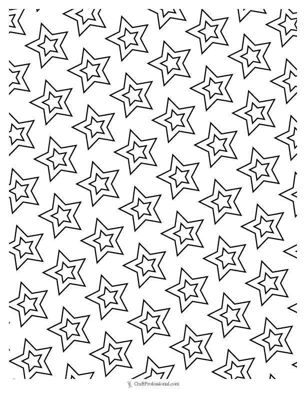 free printable stars coloring pages
