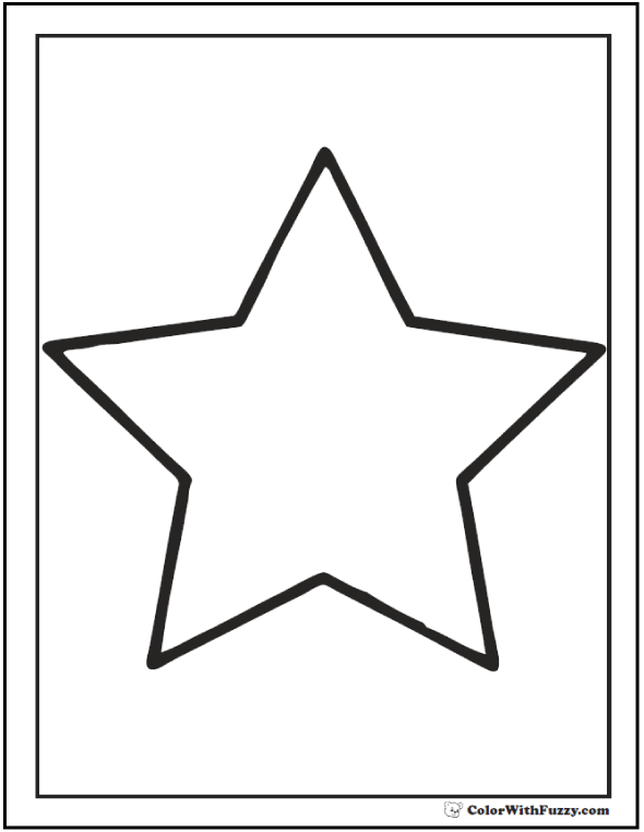 free printable stars coloring pages
