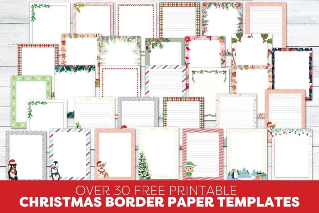 30+ Free Printable Christmas Border Printable Templates - The ...