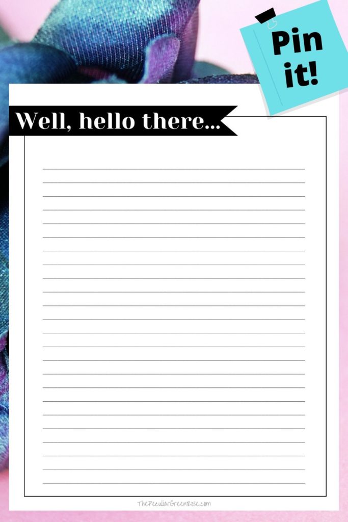10 Cute Printable Stationery Paper Designs (PDF) - The Peculiar ...