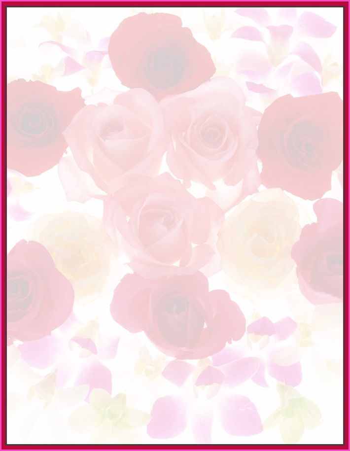 free printable stationery rose