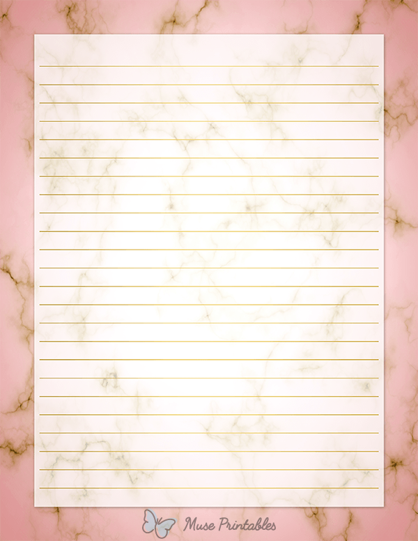 free printable stationery rose
