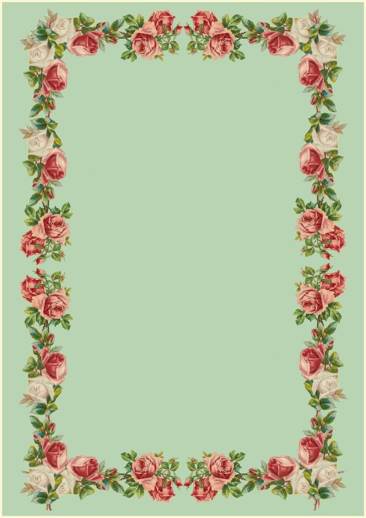 free printable stationery rose