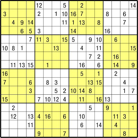 free printable sudoku 16x16 numbers