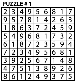Sudoku Puzzle | Education World