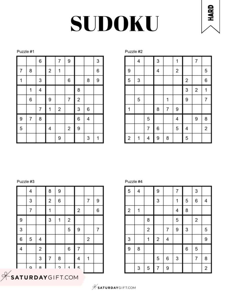 free printable sudoku games with answers