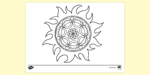 free printable summer mandalas